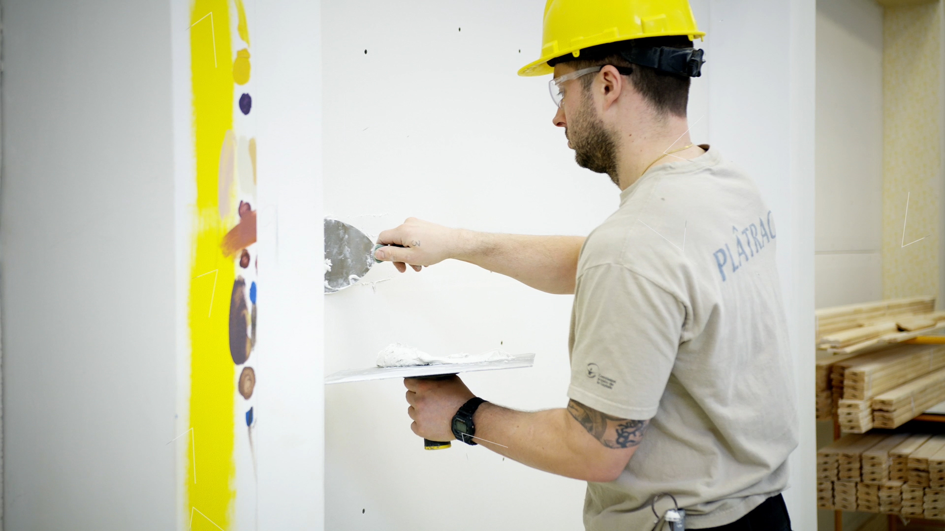 Tirage de joints - finition lisse niveau 5